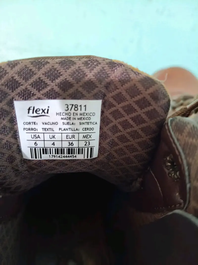 Botas de cuero marrón Flexi para mujer - 5