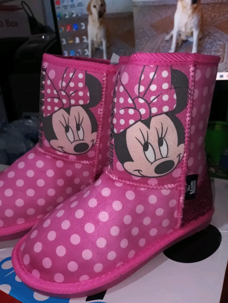 Pantubotas Minnie Mouse rosadas para niñas - 1