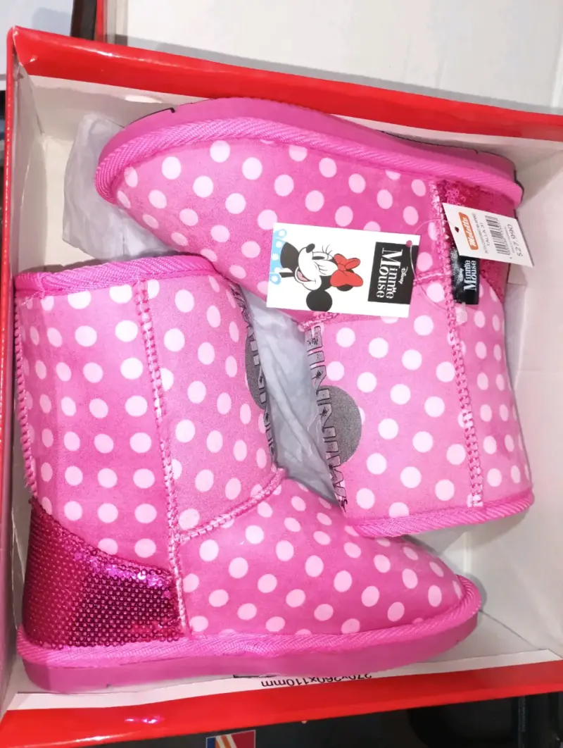 Pantubotas Minnie Mouse rosadas para niñas - 2
