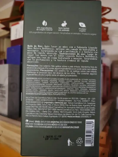 Crema Hidratante para Manos Natura Bothánica 230ml - miniatura 3