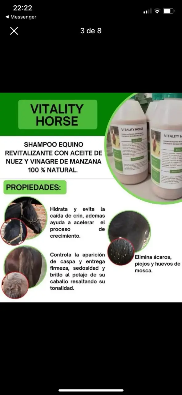 Shampoo Equino Vitality Horse - 2