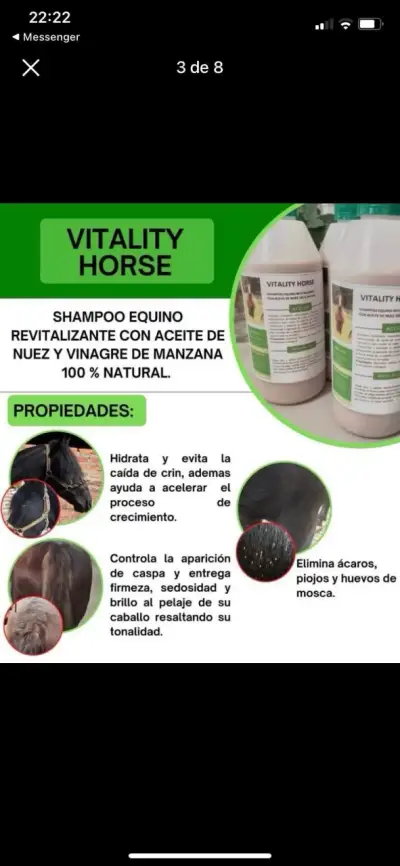 Shampoo Equino Vitality Horse - miniatura 2