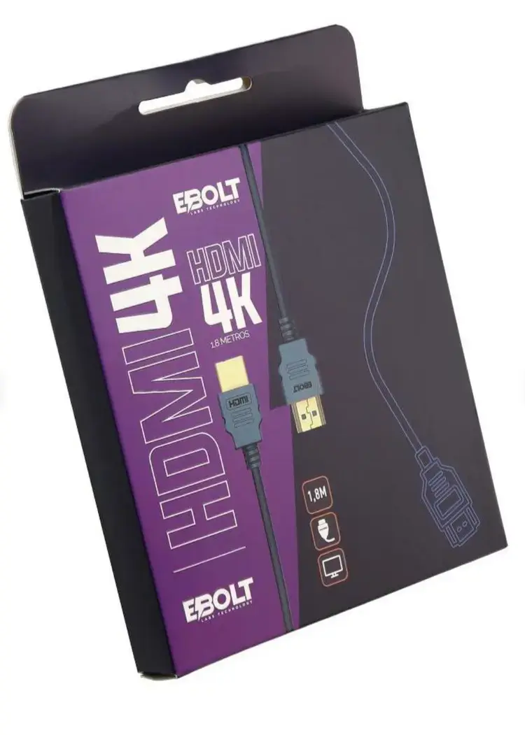 Cable HDMI 4K Ebolt 1.8 metros - 1