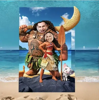 Cartel  Moana y Maui - miniatura 1