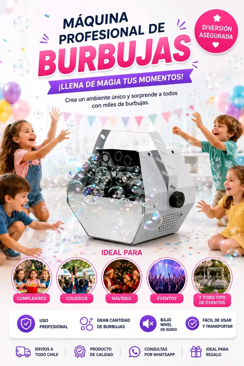 Máquina Profesional de Burbujas para Eventos - 2