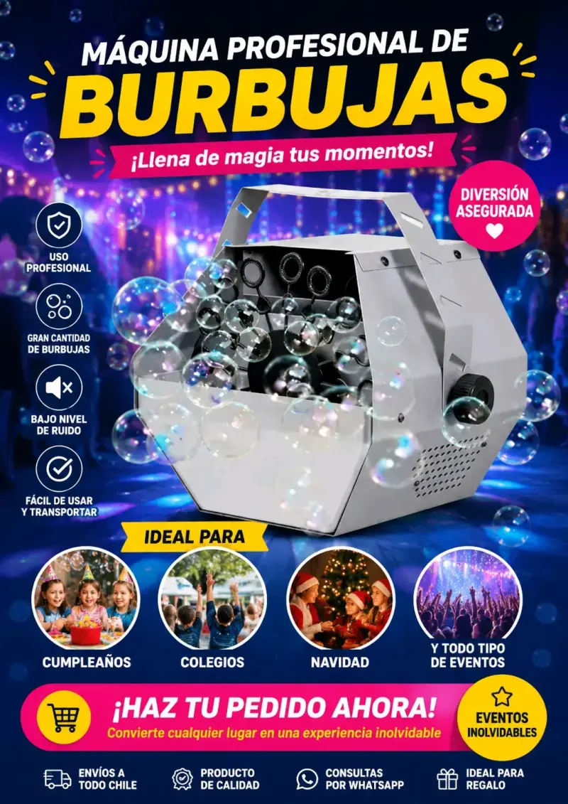 Máquina Profesional de Burbujas para Eventos - 3