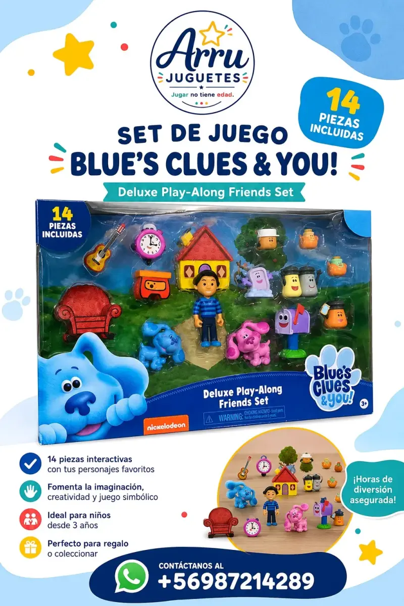 Set de Juego Blue's Clues & You 14 Piezas