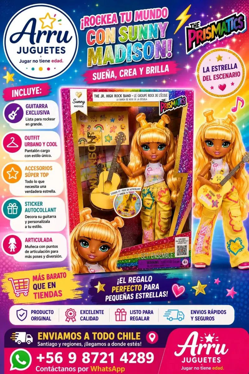 Muñeca Sunny Madison con guitarra y accesorios - 1