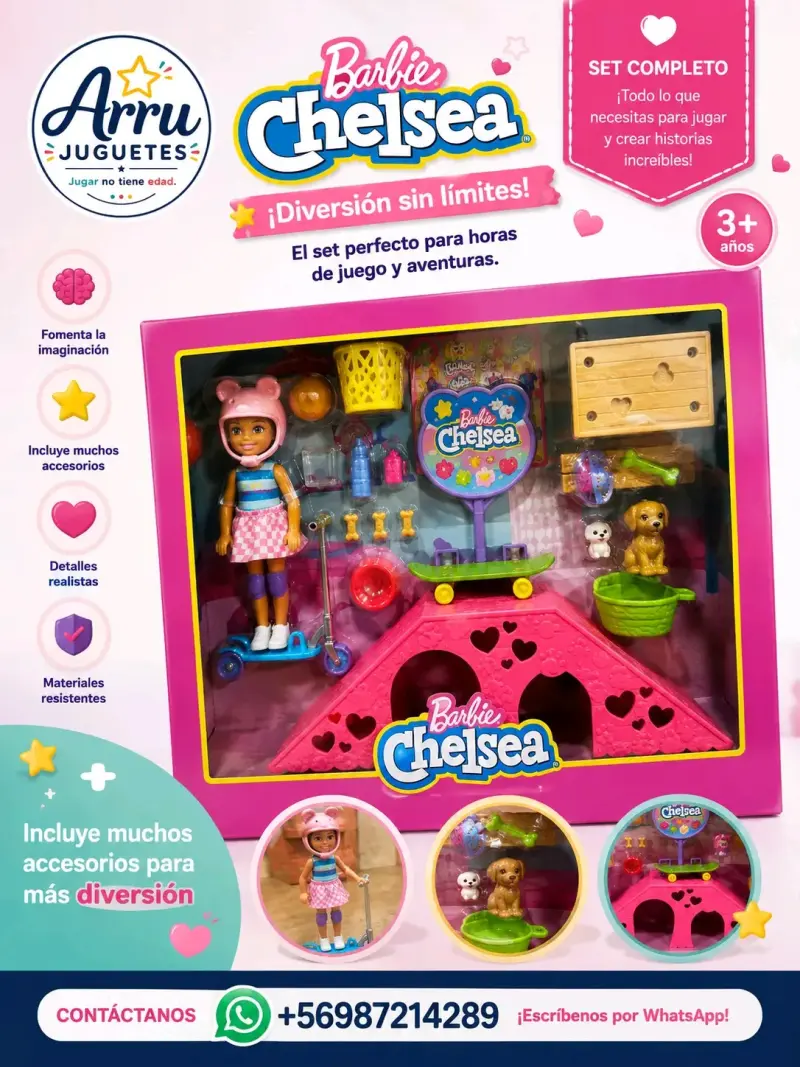 Set de Juego Barbie Chelsea con Accesorios