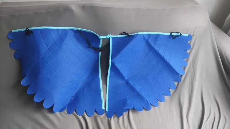 Disfraz de ave azul para niños con alas y máscara - 2