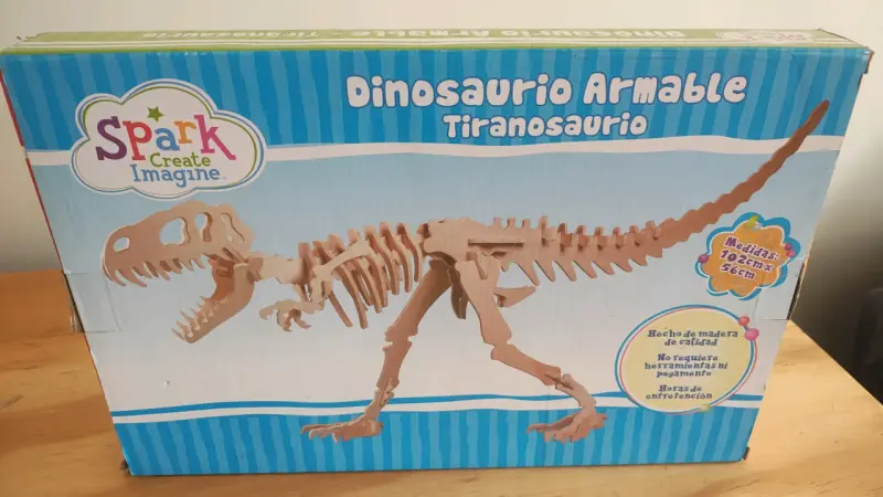 Dinosaurio Armable de Madera Spark Create Imagine - 1