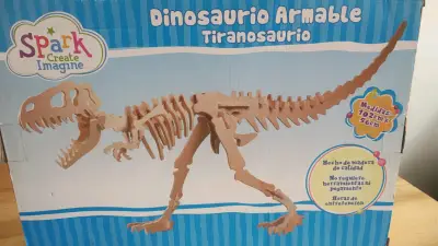 Dinosaurio Armable de Madera Spark Create Imagine - miniatura 2