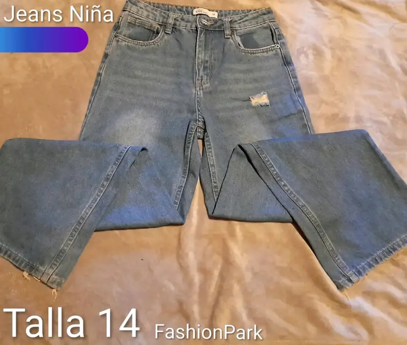Jeans para niña talla 14 FashionPark - 1