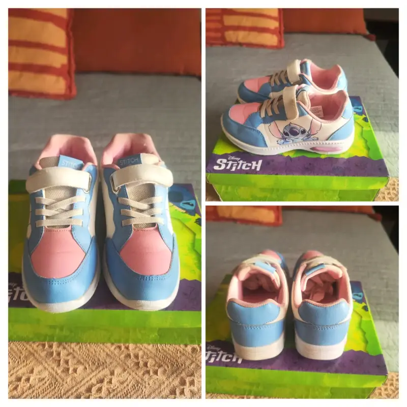Zapatillas Disney Stitch para niños color rosa y azul - 4