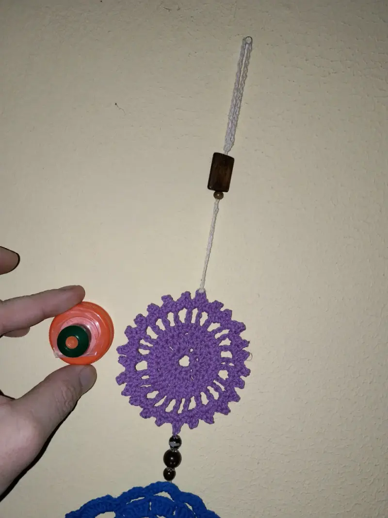 Colgante crochet Chakras multicolor - 3