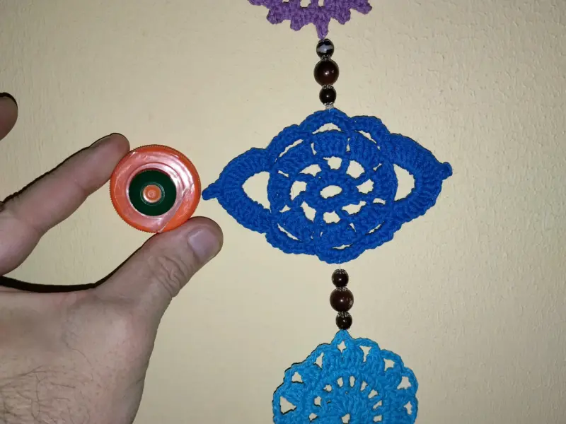 Colgante crochet Chakras multicolor - 4