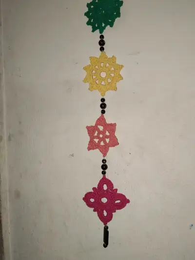 Colgante crochet Chakras multicolor - miniatura 5