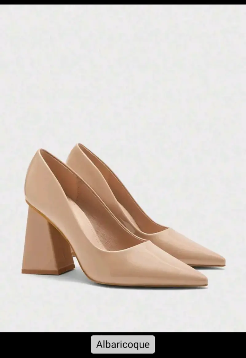 Zapatos de Tacón Alto Beige Elegantes - 2
