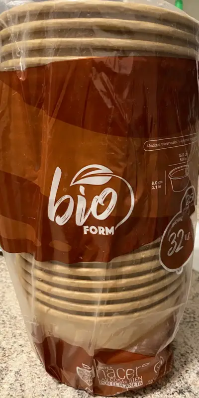 Bowl 100cc o 32 oz Bio Form 32 oz con tapa - miniatura 1