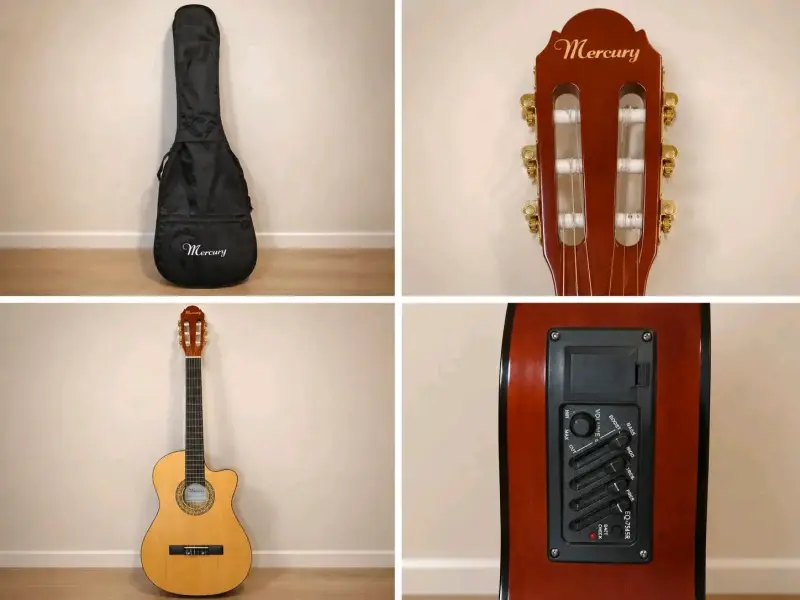 Guitarra electroacústica Mercury con funda - 2