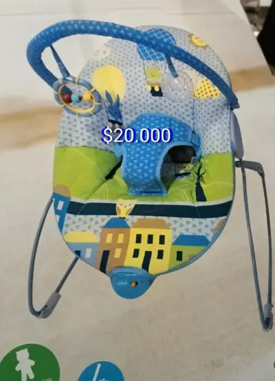 Silla Mecedora para Bebé con Diseño Colorido - miniatura 1