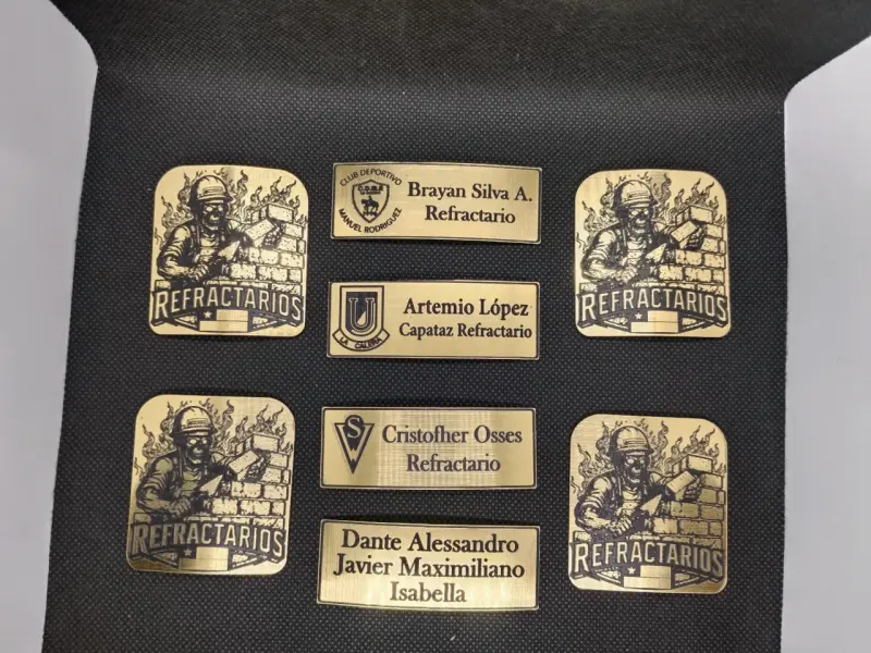 Placas de identificación y piochas - 6