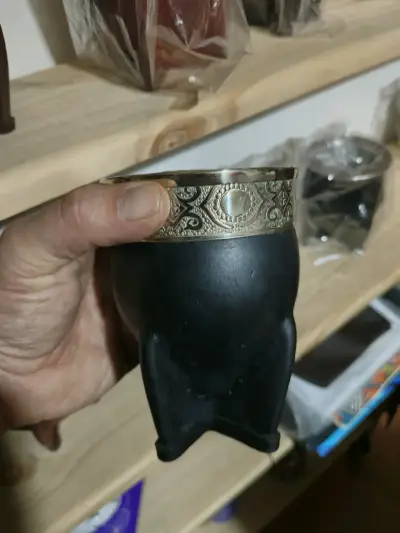 Mate de calabaza  virola cincelada - miniatura 2