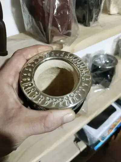 Mate de calabaza  virola cincelada - miniatura 3
