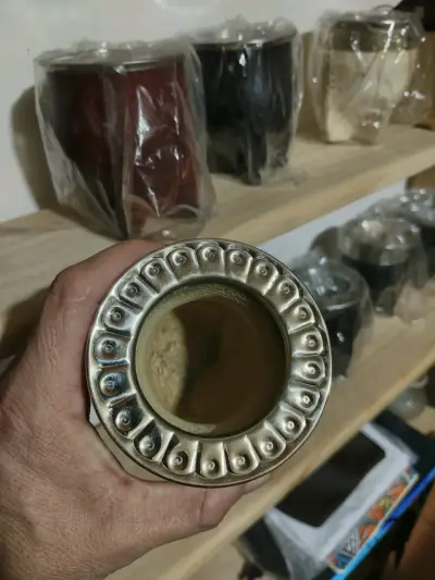 Mate de calabaza  virola cincelada - miniatura 5