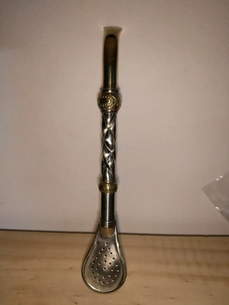Bombilla de alpaca con bronce - 3