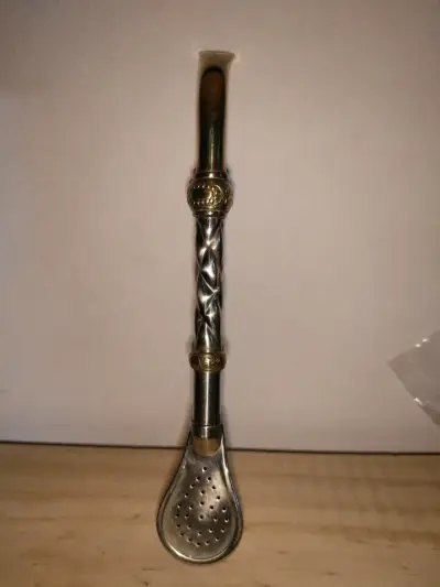Bombilla de alpaca con bronce - miniatura 3