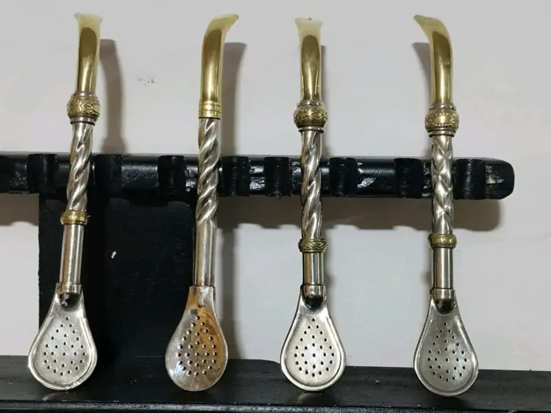 Bombilla de alpaca con bronce - 4