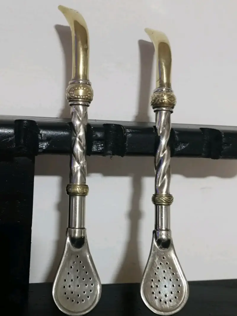 Bombilla de alpaca con bronce - 6