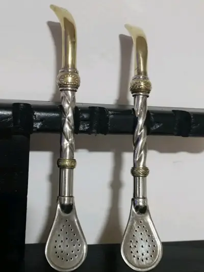 Bombilla de alpaca con bronce - miniatura 6