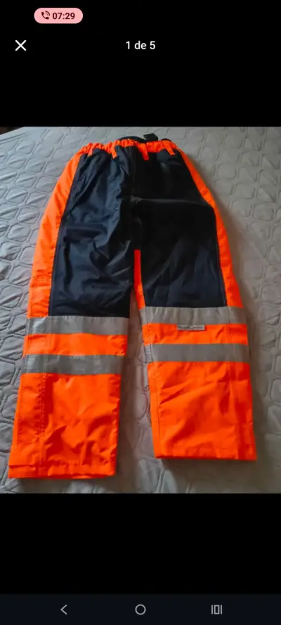 Conjunto de ropa reflectante de seguridad naranja y negro - miniatura 4
