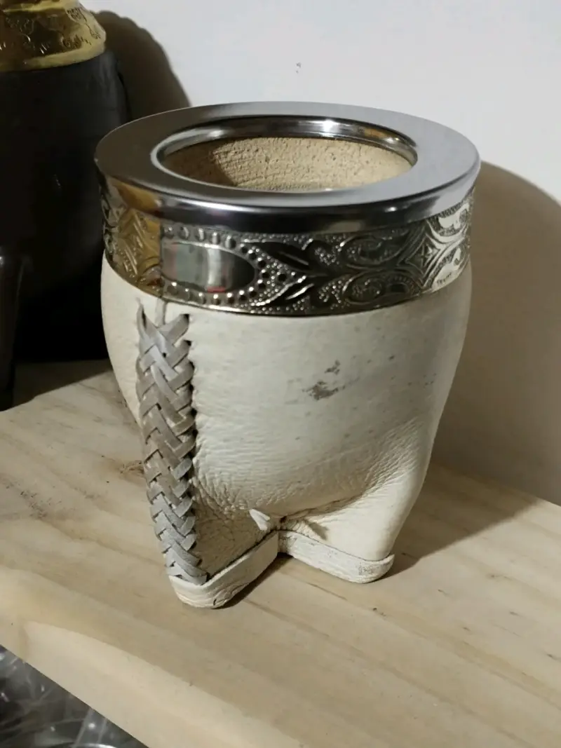 Mate imperial cuero crudo interior calabaza