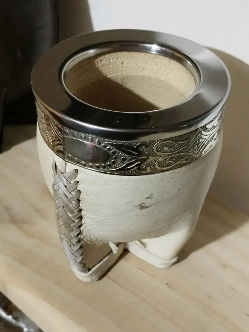 Mate imperial cuero crudo interior calabaza - 2