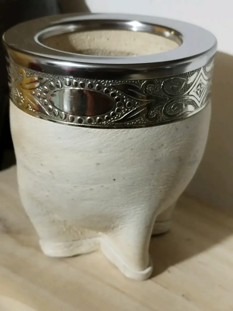 Mate imperial cuero crudo interior calabaza - 3