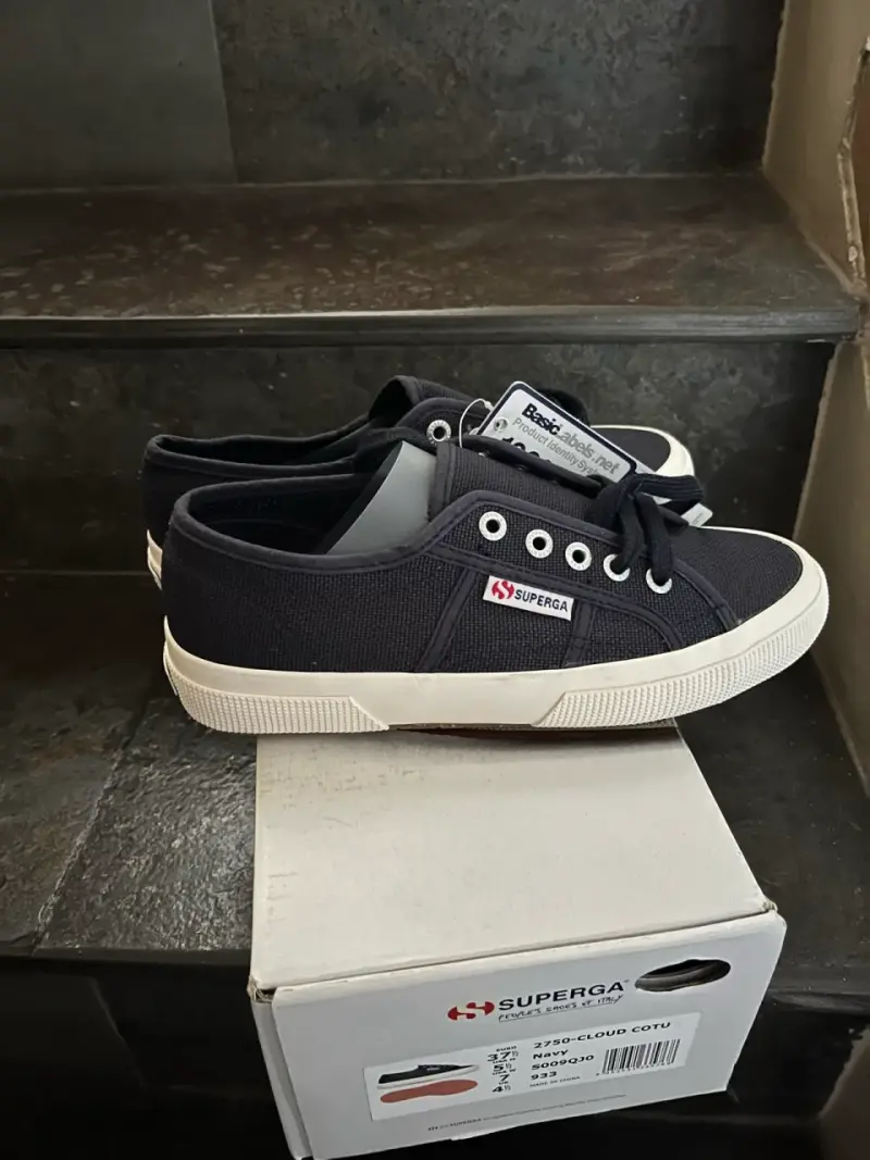 Zapatillas azul marino Superga 2750 de lona - 3