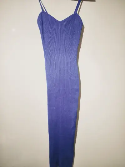 Vestido azul sin mangas H&M talla S - miniatura 1