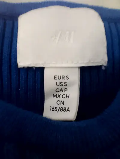 Vestido azul sin mangas H&M talla S - miniatura 2