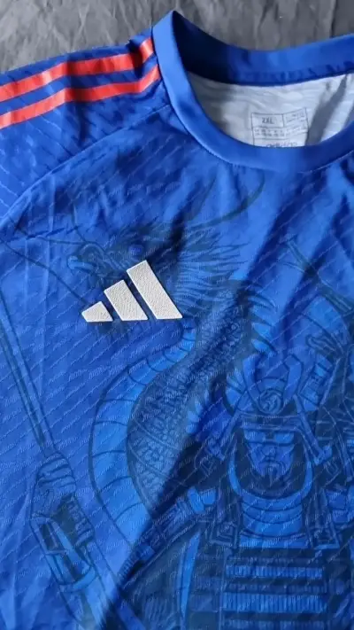 Camiseta de fútbol Japón Adidas azul - miniatura 2