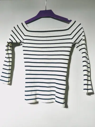 Polera de rayas manga larga Zara - miniatura 1