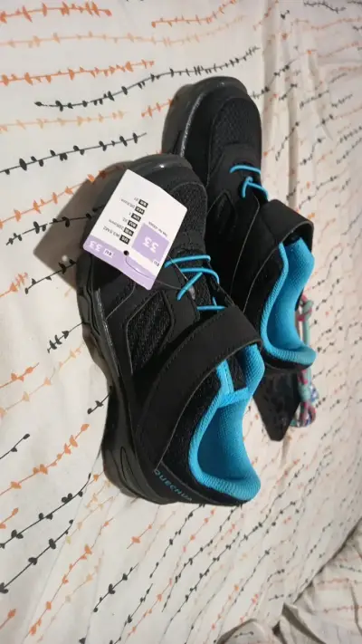 Zapatillas deportivas negras para niños talla 33 - miniatura 1