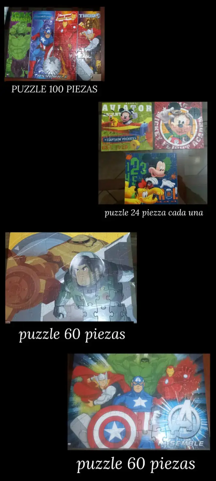 Puzzles Infantiles Disney y Marvel - 1