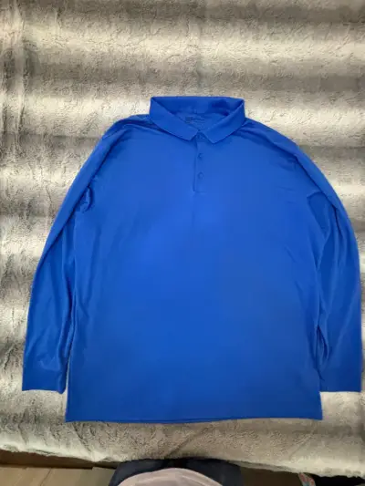 Polera Nike Golf azul manga larga - miniatura 1