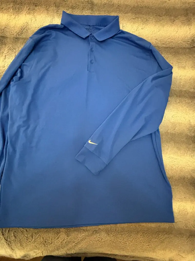 Polera Nike Golf azul manga larga - 3