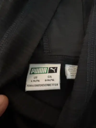 Polerón con capucha negro Puma para hombre - miniatura 3