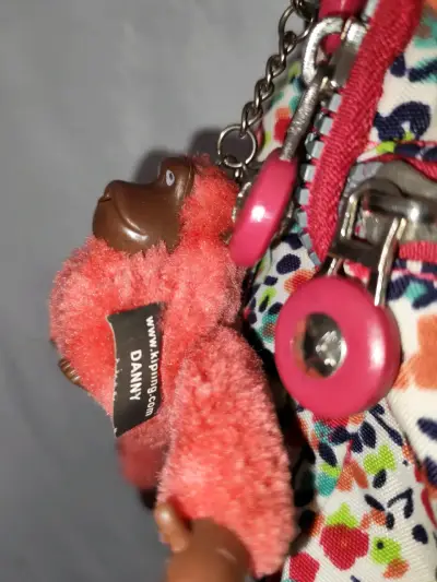 Bolso Kipling estampado floral con correa roja - miniatura 3