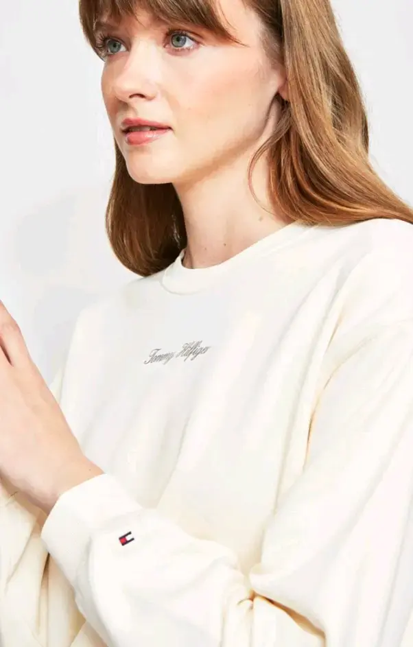 Polerón Tommy Hilfiger beige para mujer - 2